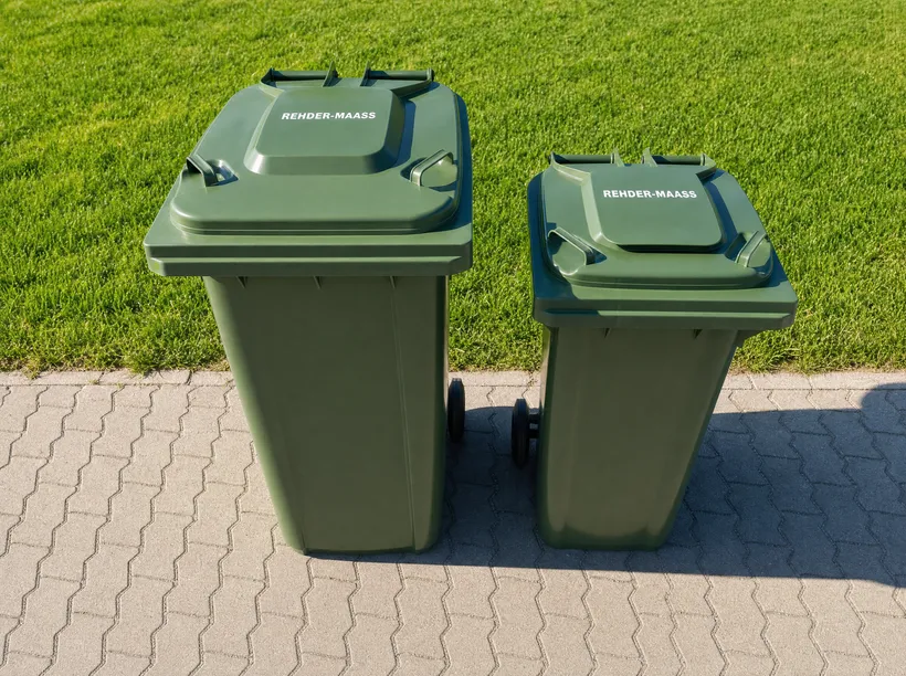 Grüne Tonnen für Lebensmittelabfälle